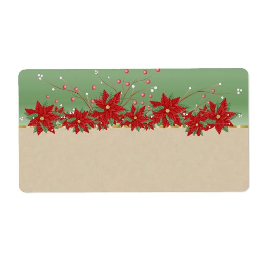 Étiquette Balises cadeaux de Noël - Grandes (Devant)