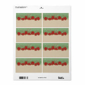 Étiquette Balises cadeaux de Noël - Grandes (Feuille entière)