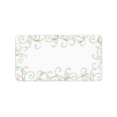 Étiquette Balises cadeaux de Noël Redbud Swirl (Devant)