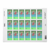 Étiquette Balises Cadeaux Little Christmas Angel (Feuille entière)