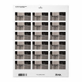 Étiquette Balises Fence Post Mariage campagnard Merci Favori (Feuille entière)