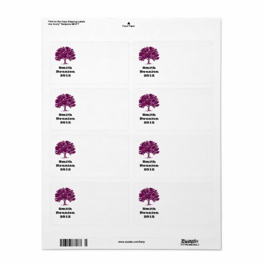 Étiquette Balises Nom de réunion (Feuille entière)