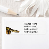 Étiquette Ball Python Pet Snake Adresse de retour (En situation)