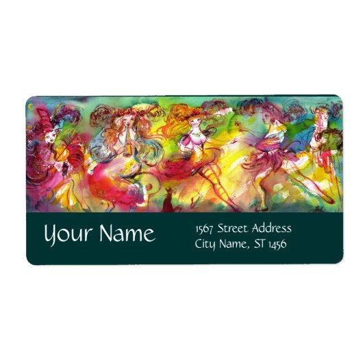 Étiquette BALLET CARNAVAL / Mascarade vénitienne, Danse, Mus (Devant)