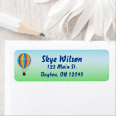 Étiquette Ballon à air chaud (En situation)