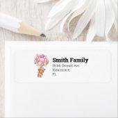 Étiquette Ballons à ours en peluche (En situation)