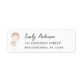 Étiquette Ballons de Parties scintillant rose 1er anniversai (Devant)