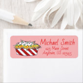 Étiquette Ballpark Cheese Nachos Chips Carnival Fair Food (En situation)