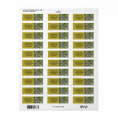 Étiquette Baltimore Oriole (Feuille entière)