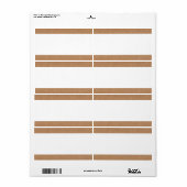 Étiquette Bande centrale - Carton (Feuille entière)