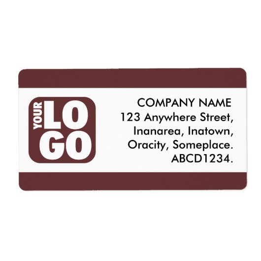 Étiquette Bande centrale - Chocolat (Devant)