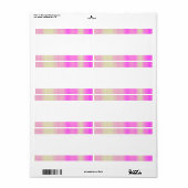 Étiquette Bande centrale - Ciel Alien (Feuille entière)