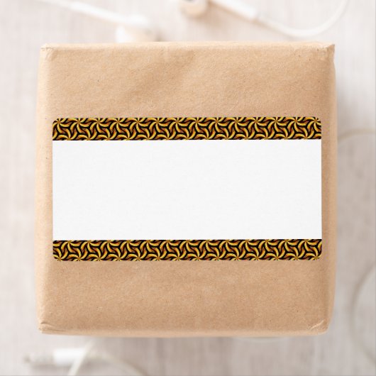 Étiquette Bande centrale - Fleurs pivotantes (En situation)