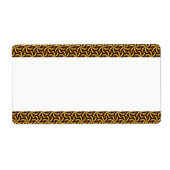 Étiquette Bande centrale - Fleurs pivotantes (Devant)