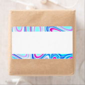 Étiquette Bande centrale - Fractale (En situation)