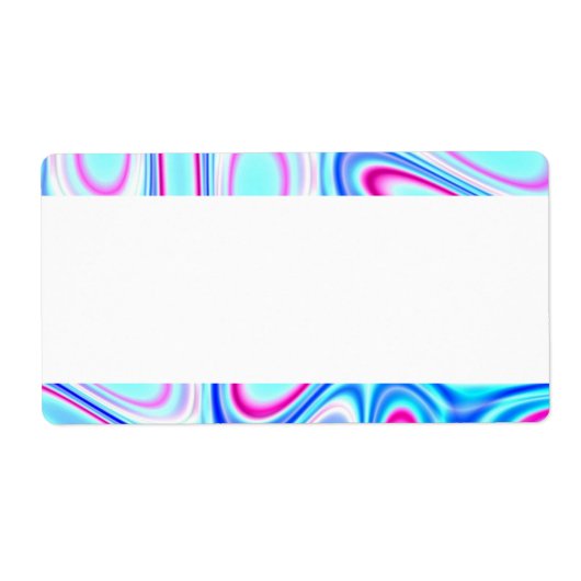 Étiquette Bande centrale - Fractale (Devant)