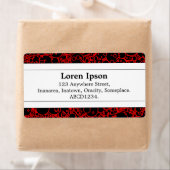 Étiquette Bande centrale II - Motif bulle (En situation)