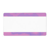 Étiquette Bande centrale - Marbre Lilac (Devant)