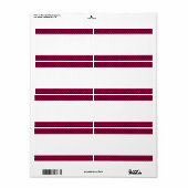 Étiquette Bande centrale - Points (Feuille entière)
