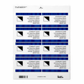 Étiquette Bande centrale - Rideaux de minuit (Feuille entière)