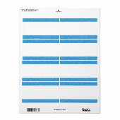 Étiquette Bande centrale - Sulfate de cuivre (Feuille entière)