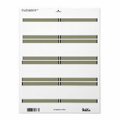 Étiquette Bande centrale - Tex de sable fin (Feuille entière)