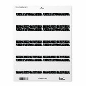 Étiquette Bande centrale - Threads d'argent (Feuille entière)