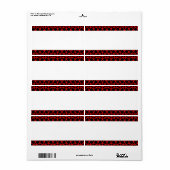 Étiquette Bande Centre - Archemedes Motif (Feuille entière)