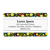 Étiquette Bande Centre II - Fleurs de ressort (Devant)