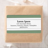 Étiquette Bande Centre II - Sable vert (En situation)