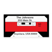 étiquette "Bande de cassette" (Devant)