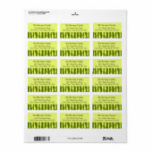 Étiquette Bande de pastèque (Feuille entière)