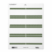 Étiquette Bande du centre - Motif de bloc (Feuille entière)