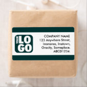 Étiquette Bande du centre - Vert foncé (En situation)