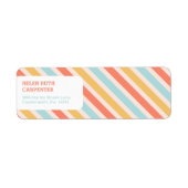 Étiquette Bandes colorées (Devant)