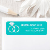 Étiquette Bandes de Mariages diamant (En situation)