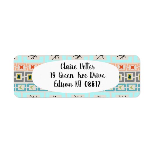 Étiquette Bandes du milieu du siècle (Devant)