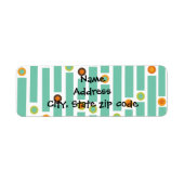 Étiquette Bandes et cercles (Devant)