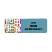 Étiquette Bandes et rectangles (Devant)