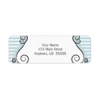Bandes turquoises avec persiennes en fer Vintage