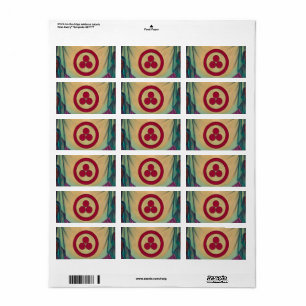 Étiquette Bannière de la paix par Nicholas Roerich