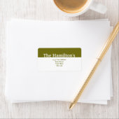 Étiquette Bannière verte moderne (En situation)