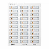 Étiquette Baptême d'ange pour garçons (Feuille entière)