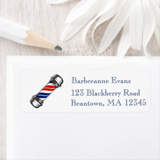 Étiquette Barberpole 2 (En situation)