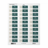 Étiquette Barbershop blue jeans texture (Feuille entière)