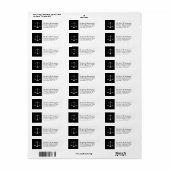 Étiquette Barème des échelles de justice professionnelle Cus (Feuille entière)