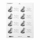 Étiquette Barne Owl Thunder_Cove (Feuille entière)