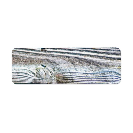 Étiquette Barnwood bois grain écorce rustique (Devant)