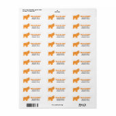 Étiquette Barnyard Piggy (Feuille entière)
