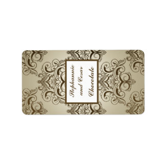 Étiquette Barrage Brown miniature de Hershey de 1,25 po x 2,
